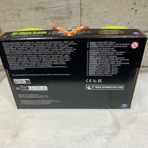 MONSTER JAM 1/24 SCALE ZOMBIE INVASION EL TORO LOCO 2024 SPIN MASTER - Picture 6 of 7